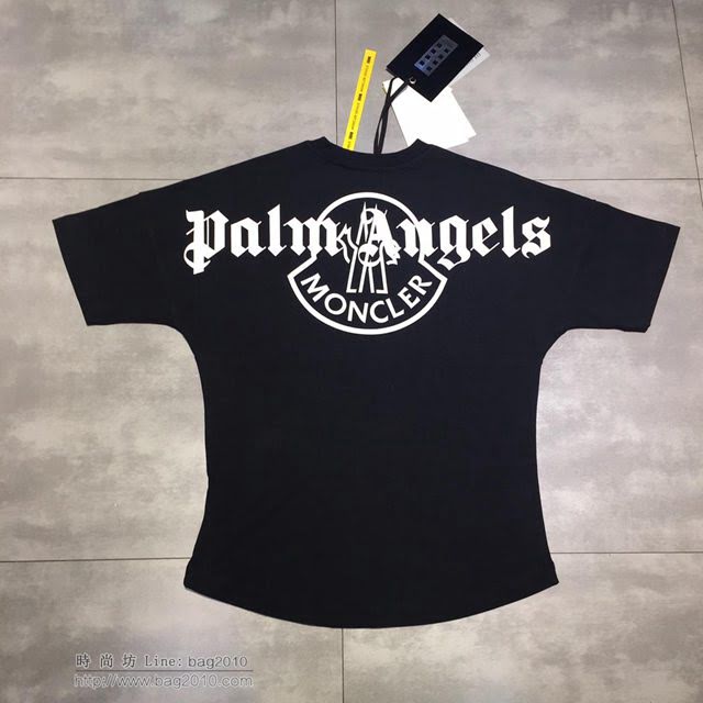 Moncler X Palm Angels 19春夏聯名新款  盟可睞黑色短袖衣  tzy1764